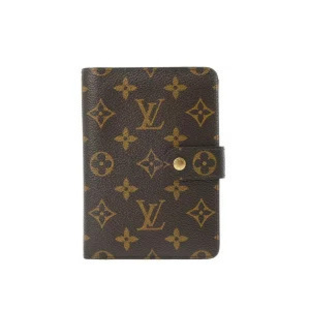 Louis Vuitton Monogram Porte Papier Zip Brown Canvas Bi fold Wallet